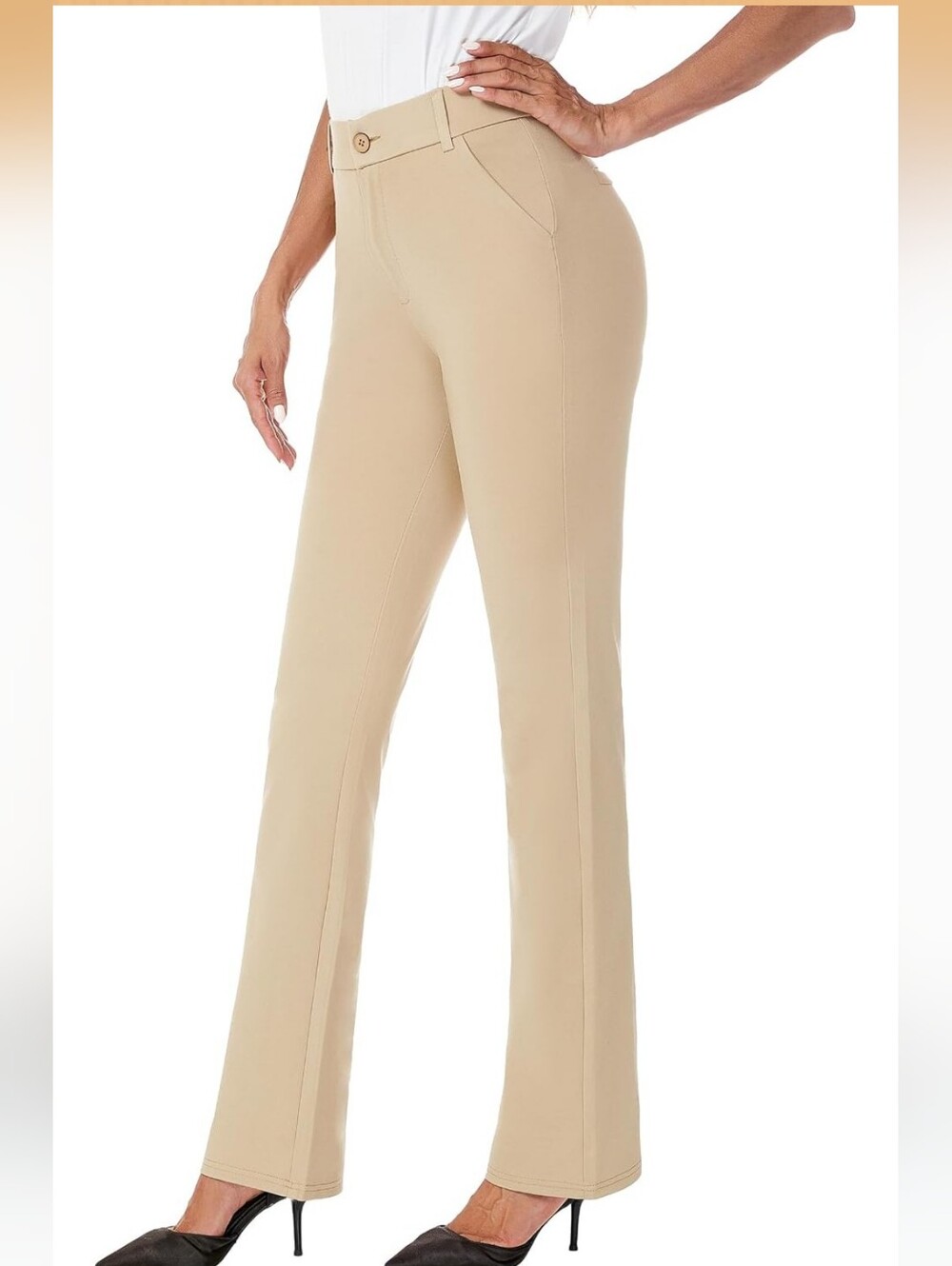 iChosy Women's Bootcut Stretch Dress Pants From AMAZON